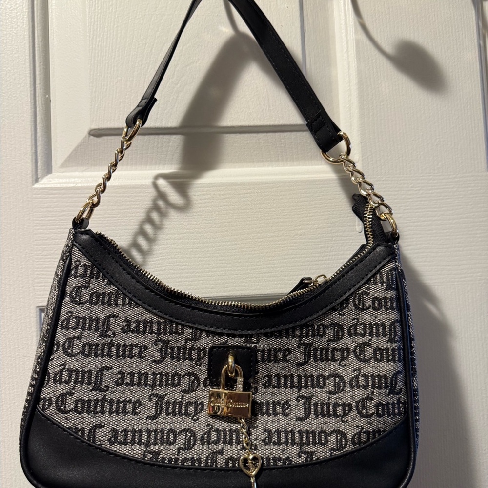 Juicy Couture Black and White Shoulder Bag